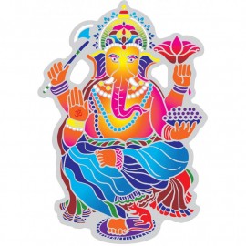 Decalcomania Suncatcher Dancing Ganesha